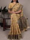 YNF7415 Poly Cotton With Thread Weaving Work Saree With Blouse Wholesale Clothing Suppliers In India